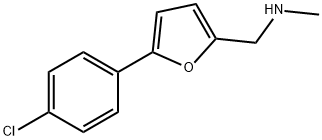 N-{[5-(4-chlorophenyl)-2-furyl]methyl}-N-methylamine 结构式