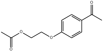 4'-(2-乙酰氧基乙氧基)苯乙酮 结构式