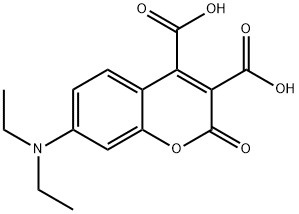 7-(DIETHYLAMINO)COUMARIN-3,4-DICARBOXYLIC ACID 结构式