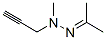2-Propanone methyl(2-propynyl)hydrazone 结构式