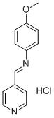 Benzenamine, 4-methoxy-N-(4-pyridinylmethylene)-, monohydrochloride 结构式