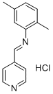 2,5-Dimethyl-N-(4-pyridinylmethylene)benzenamine monohydrochloride 结构式