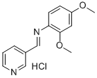 Benzenamine, 2,4-dimethoxy-N-(3-pyridinylmethylene)-, monohydrochlorid e 结构式