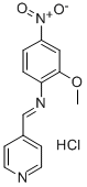 2-Methoxy-4-nitro-N-(4-pyridinylmethylene)benzenamine monohydrochlorid e 结构式