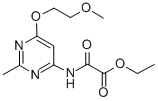 4-Carbethoxy-carbonilamino-2-methyl-6-(beta-methoxyethoxy)pyrimidine 结构式