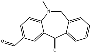 5,6-Dihydro-5-methyl-11-oxo-11H-dibenz[b,e]azepine-2-carbaldehyde 结构式