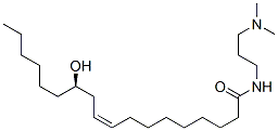 (Z,12R)-N-(3-dimethylaminopropyl)-12-hydroxy-octadec-9-enamide 结构式