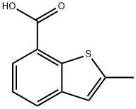 2-甲基苯并[B]噻吩-7-羧酸 结构式