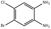 4-溴-5-氯苯-1,2-二胺 结构式
