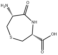 1,4-Thiazepine-3-carboxylicacid,6-aminohexahydro-5-oxo-,(3R-cis)-(9CI) 结构式