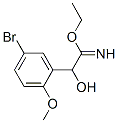 Benzeneethanimidic  acid,  5-bromo--alpha--hydroxy-2-methoxy-,  ethyl  ester  (9CI) 结构式