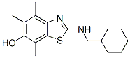 6-Benzothiazolol,  2-[(cyclohexylmethyl)amino]-4,5,7-trimethyl- 结构式