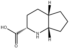 1H-Cyclopenta[b]pyridine-2-carboxylicacid,octahydro-,(2S,4aS,7aS)-(9CI) 结构式