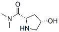 2-Pyrrolidinecarboxamide, 4-hydroxy-N,N-dimethyl-, (2S,4S)- (9CI) 结构式