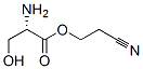 L-Serine, 2-cyanoethyl ester (9CI) 结构式