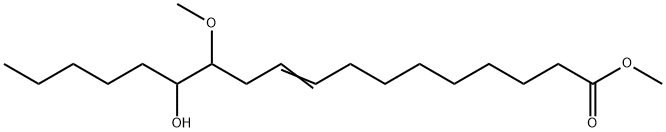 13-Hydroxy-12-methoxy-9-octadecenoic acid methyl ester 结构式