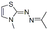 2(3H)-Thiazolone,3-methyl-,(1-methylethylidene)hydrazone(9CI) 结构式