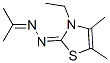 2(3H)-Thiazolone,3-ethyl-4,5-dimethyl-,(1-methylethylidene)hydrazone(9CI) 结构式