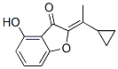 3(2H)-Benzofuranone, 2-(1-cyclopropylethylidene)-4-hydroxy- (9CI) 结构式