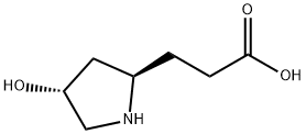 2-Pyrrolidinepropanoic acid, 4-hydroxy-, (2R,4R)- (9CI) 结构式