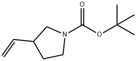 1-BOC-3-乙烯基吡咯烷 结构式