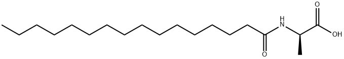 N-十六酰基-D-丙氨酸 结构式