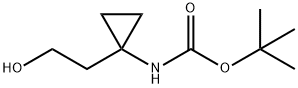 1-氮基-N-BOC-[1-(2-羟乙基)]环丙烷 结构式