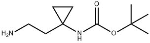 Carbamic acid, [1-(2-aminoethyl)cyclopropyl]-, 1,1-dimethylethyl ester (9CI) 结构式