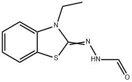 Hydrazinecarboxaldehyde, (3-ethyl-2(3H)-benzothiazolylidene)- (9CI) 结构式