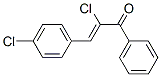 2-chloro-3-(4-chlorophenyl)-1-phenyl-prop-2-en-1-one 结构式