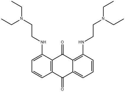 1,8-bis(2-diethylaminoethylamino)anthracene-9,10-dione 结构式