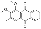 1,2-DIMETHOXY-3-METHYLANTHRAQUINONE 结构式