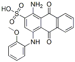 1-amino-9,10-dihydro-4-[(2-methoxyphenyl)amino]-9,10-dioxoanthracene-2-sulphonic acid  结构式