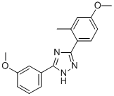 3-(4-Methoxy-o-tolyl)-5-(3-methoxyphenyl)-1H-1,2,4-triazole 结构式