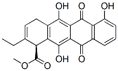 1-Naphthacenecarboxylic acid, 2-ethyl-1,4,6,11-tetrahydro-5,7,12-trihy droxy-6,11-dioxo-, methyl ester, (S)- 结构式