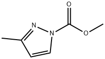 1H-Pyrazole-1-carboxylicacid,3-methyl-,methylester(9CI) 结构式