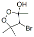 4-Bromo-3,5,5-trimethyl-1,2-dioxolan-3-ol 结构式