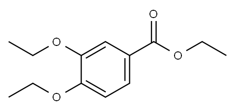3,4-二乙氧基苯甲酸乙酯 结构式