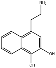 1,2-Naphthalenediol, 4-(2-aminoethyl)- (9CI) 结构式