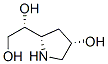 1,2-Ethanediol,1-(4-hydroxy-2-pyrrolidinyl)-,[2S-[2alpha(S*),4alpha]]-(9CI) 结构式