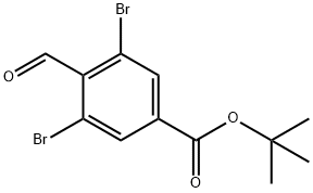 tert-butyl 3,5-dibroMo-4-forMylbenzoate 结构式