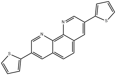 3,8-二(噻吩-2-基)-1,10-菲罗啉 结构式