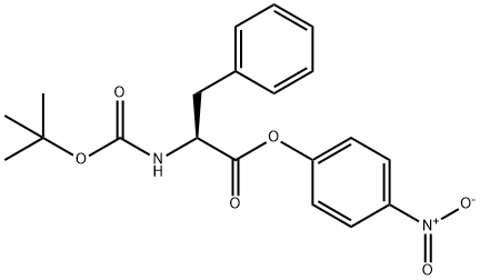BOC-L-苯胺-4-硝基苯酯 结构式
