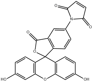 荧光素5-马来酰亚胺 结构式
