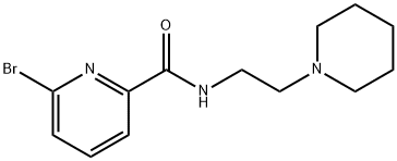 6-BROMO-PYRIDINE-2-CARBOXYLIC ACID(2-PIPERIDIN-1-YL-ETHYL)AMIDE 结构式