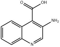 3-氨基喹啉-4-羧酸 结构式