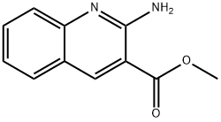 2-氨基喹啉-3-羧酸甲酯 结构式