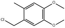 1-(氯甲基)-4,5-二甲氧基-2-甲基苯 结构式