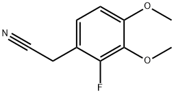 2-FLUORO-3,4-DIMETHOXYPHENYLACETONITRILE 结构式