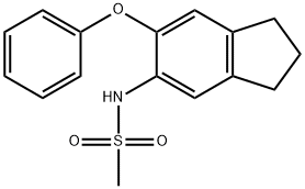 N-(6-phenoxyindan-5-yl)methanesulfonamide 结构式